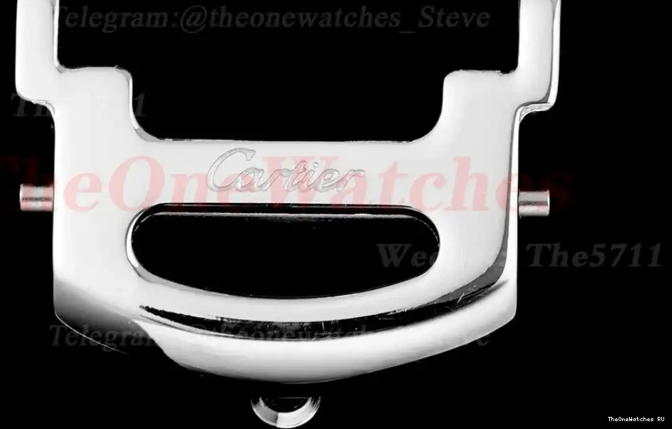 30mm Cartier Pasha RG De AF Black Quartz LE White Ladies Dial 0324